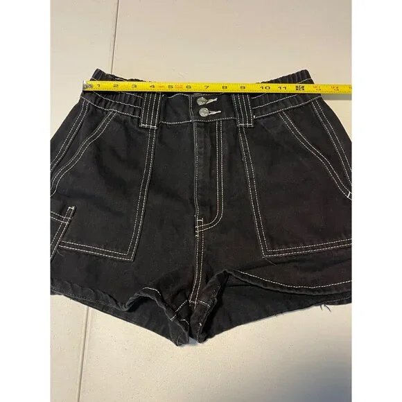 Simple Society Women's High Waist Stretch Denim Short, Size 5/27 - Picture 5 of 10